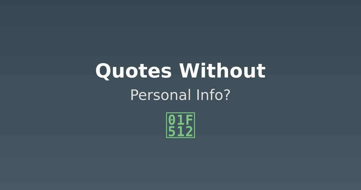 Can I Get Car Insurance Quotes Without Personal Information?