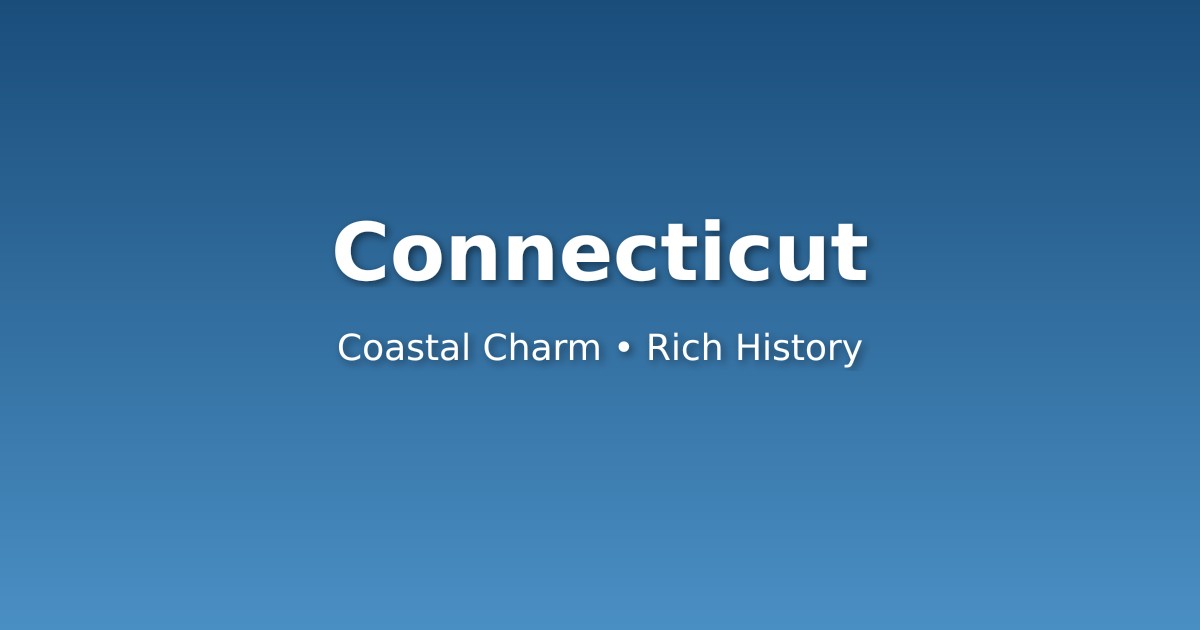 Connecticut scenic New England road with car driving through fall foliage