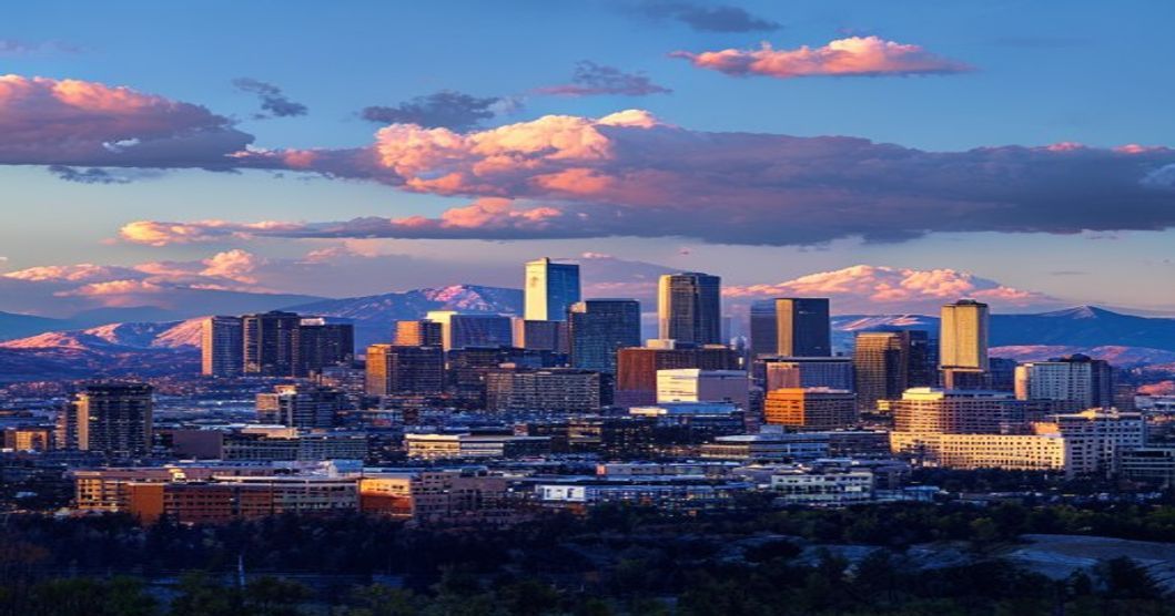 Denver, Colorado skyline — car insurance rates guide