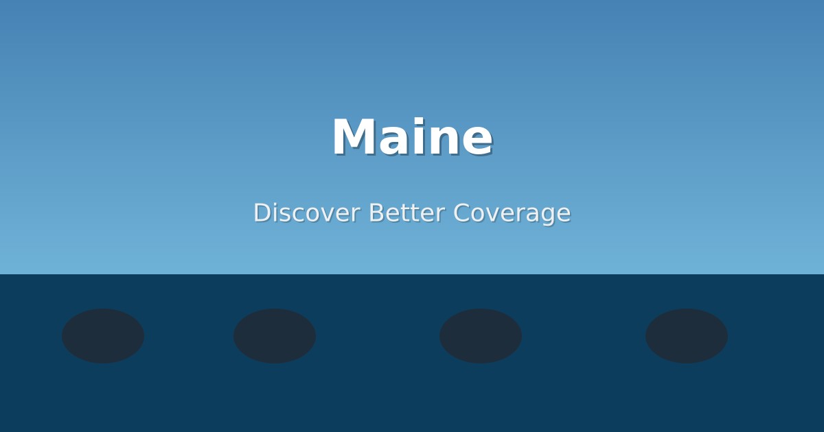 Maine coastal highway with lighthouse and rocky shoreline