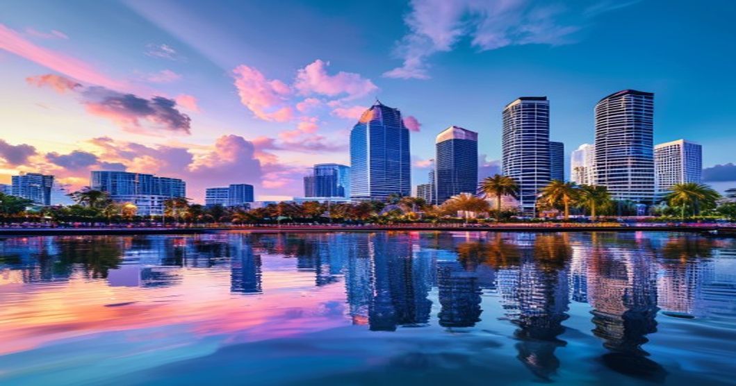 Miami, Florida skyline — car insurance rates guide