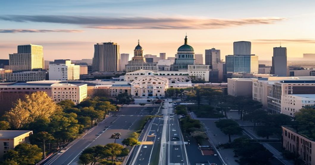 Sacramento, California skyline — car insurance rates guide