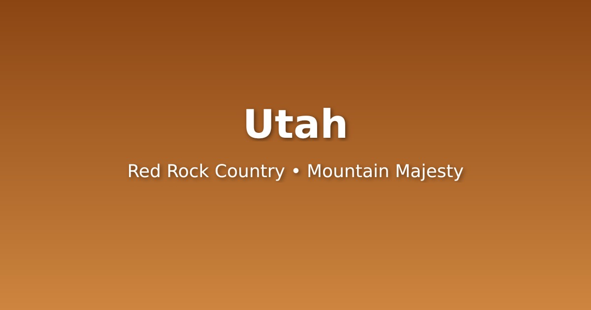 Utah mountain landscape with car driving on scenic highway