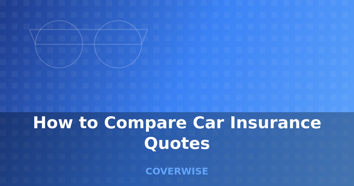 Professional guide showing how to compare car insurance quotes and save money on premiums