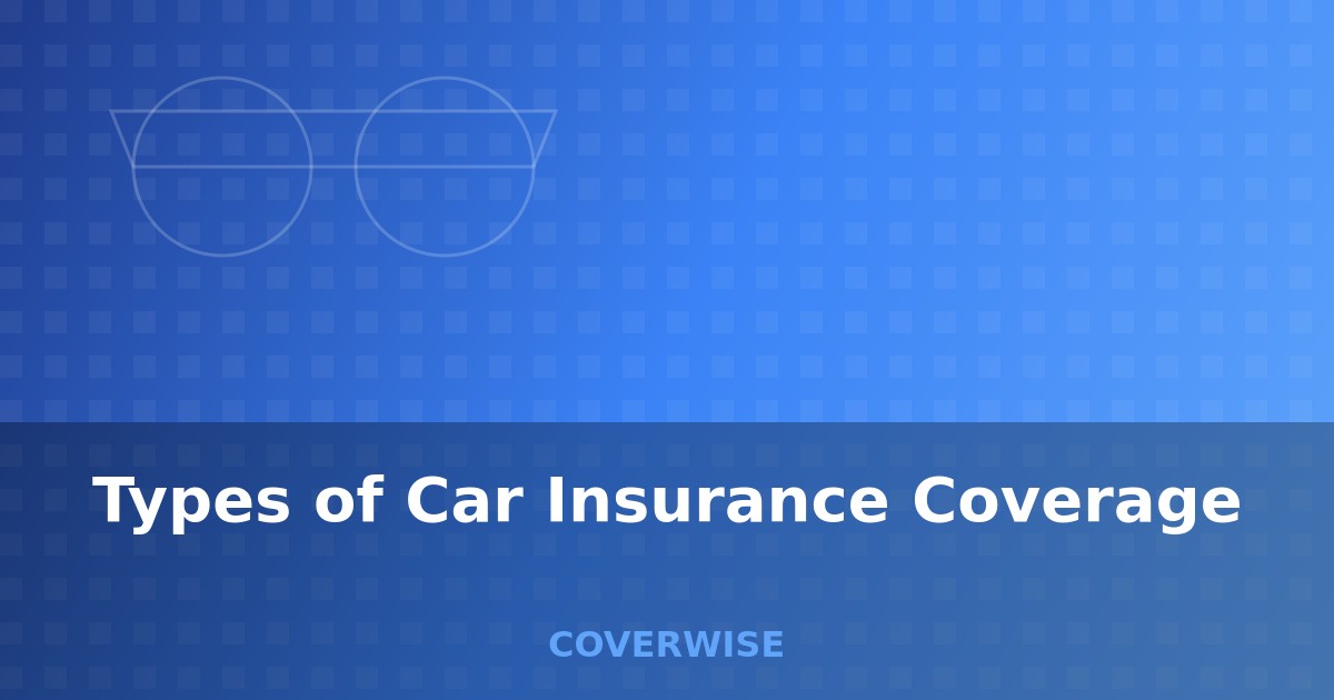 Types of Car Insurance Coverage - comprehensive guide for car insurance